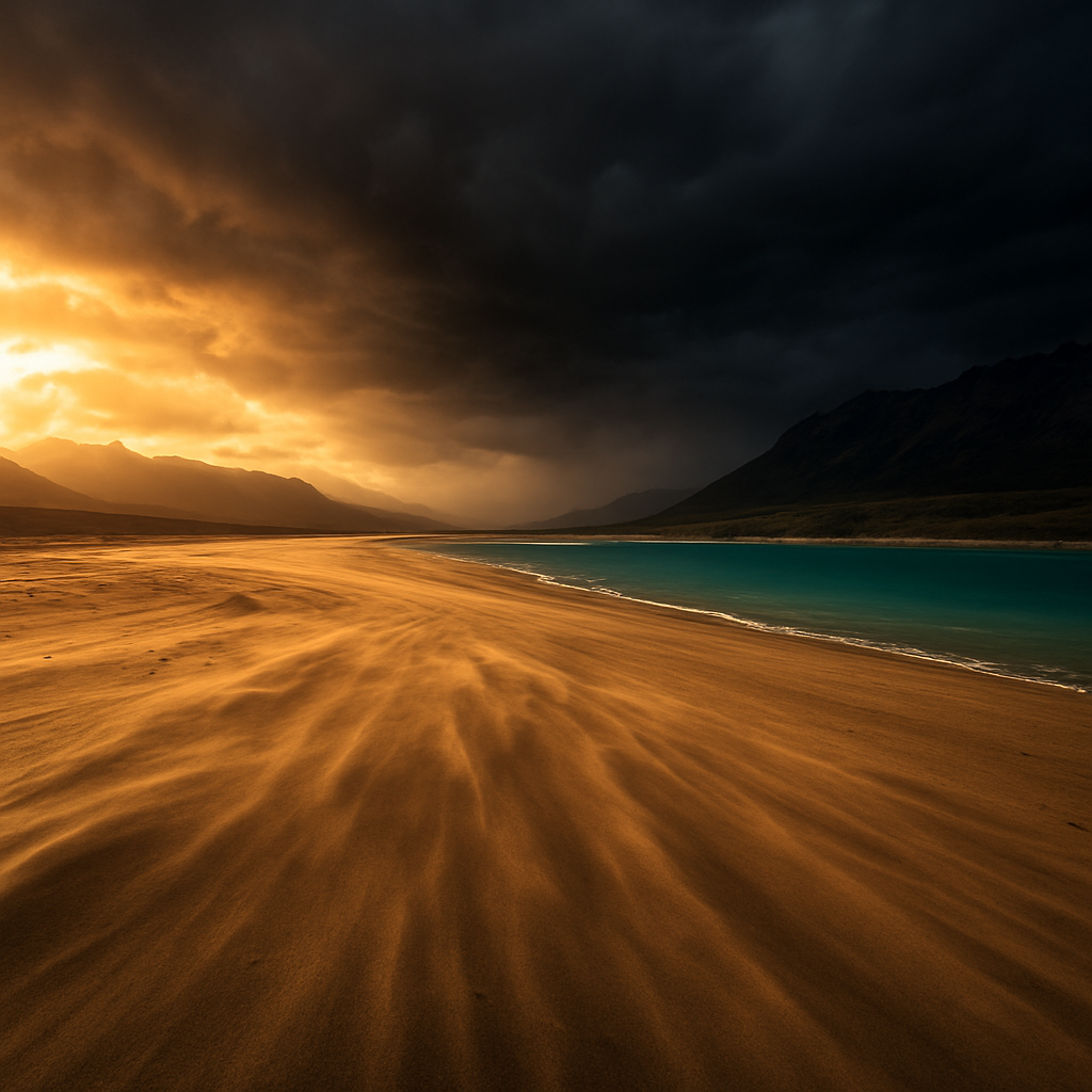 Costa patagónica con viento